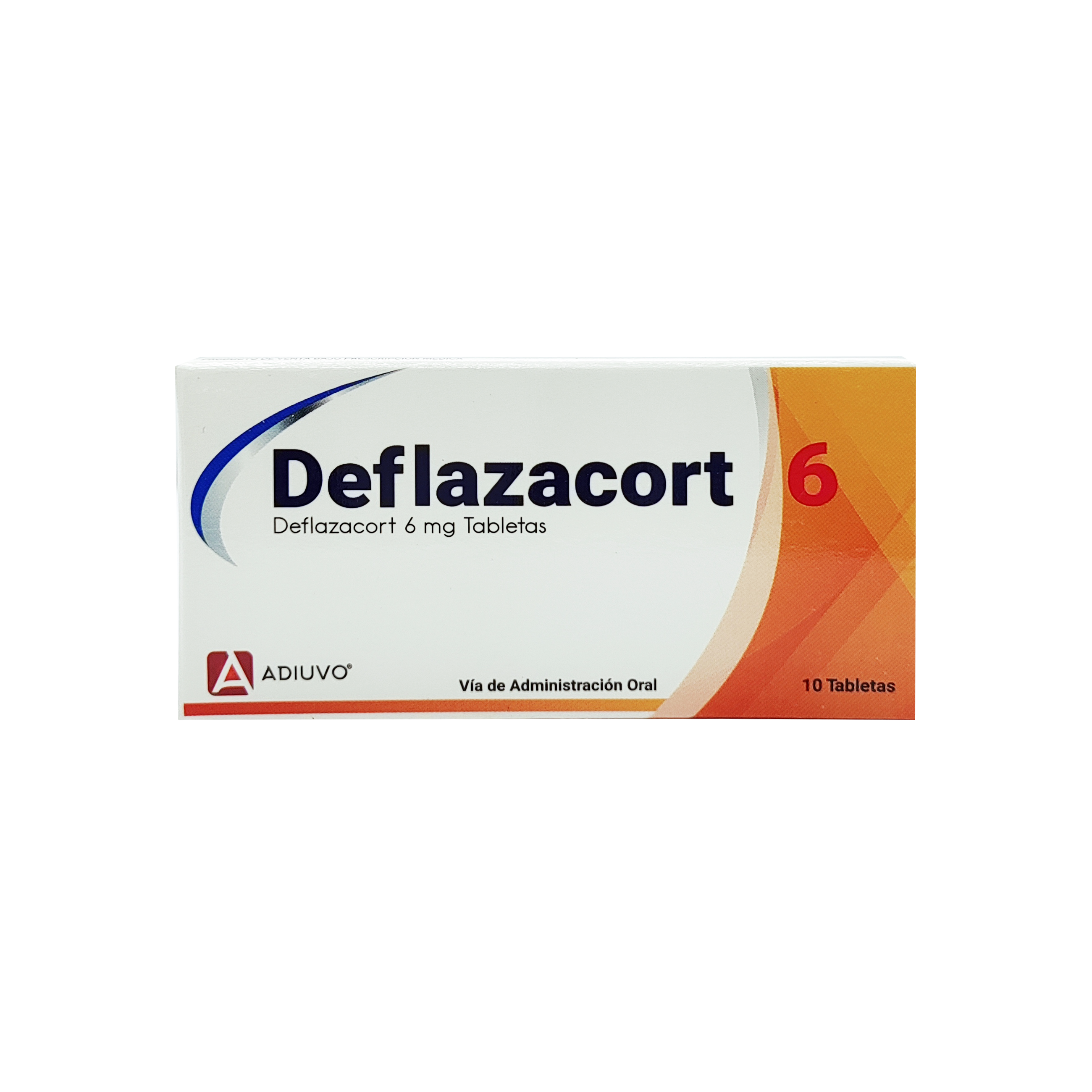 1641 Deflazacort Adiuvo 6 mg , 1 de 10 Tabletas