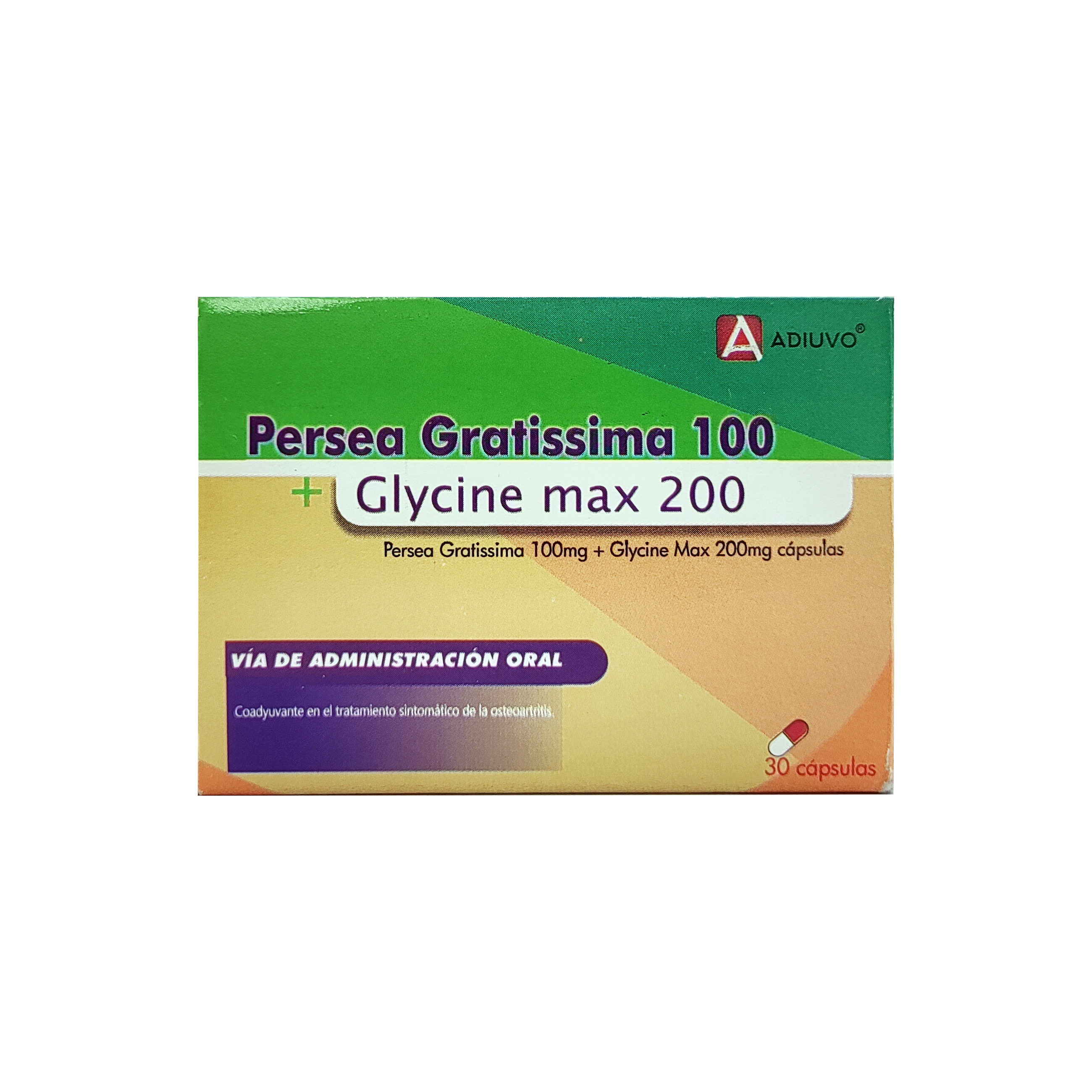 1711_Persea Gratissima +Glycine Max Adiuvo 100mg, 1 de 3 blister