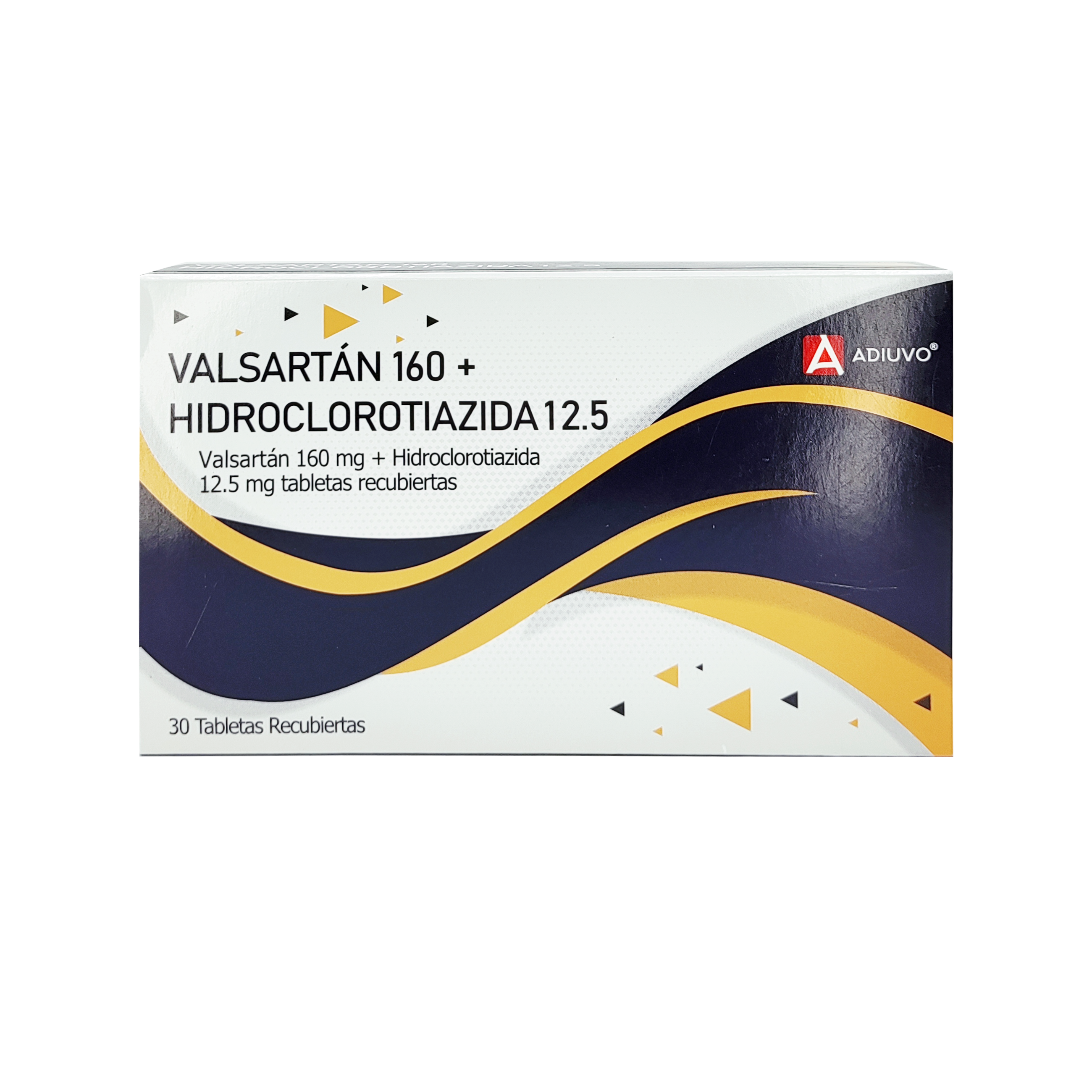 1929_Valsartan+Hidroclorotiazida Adiuvo 160mg_12.5mg, 30 tabletas