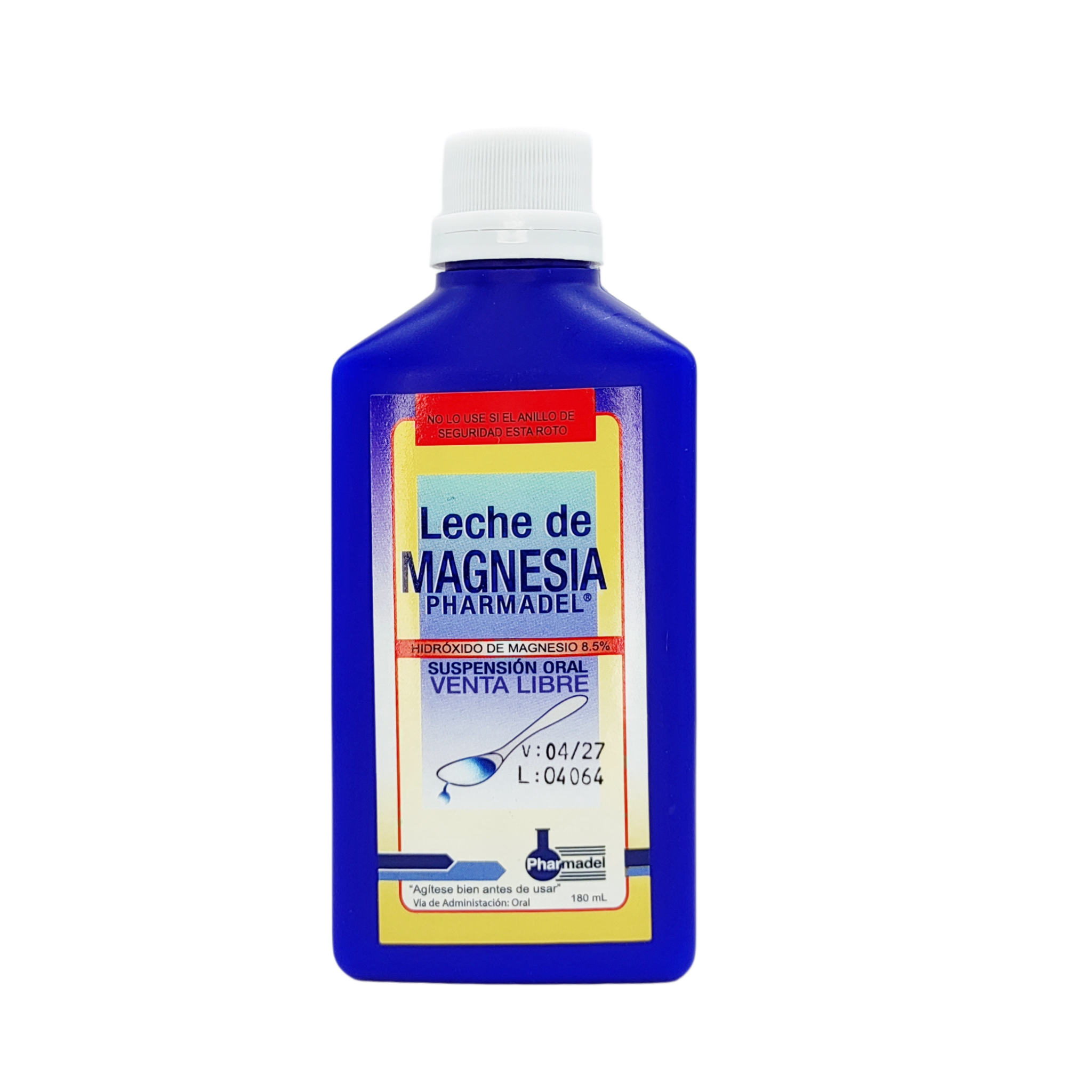 1960_Leche de Magnesia Pharmadel, Frasco 180ml