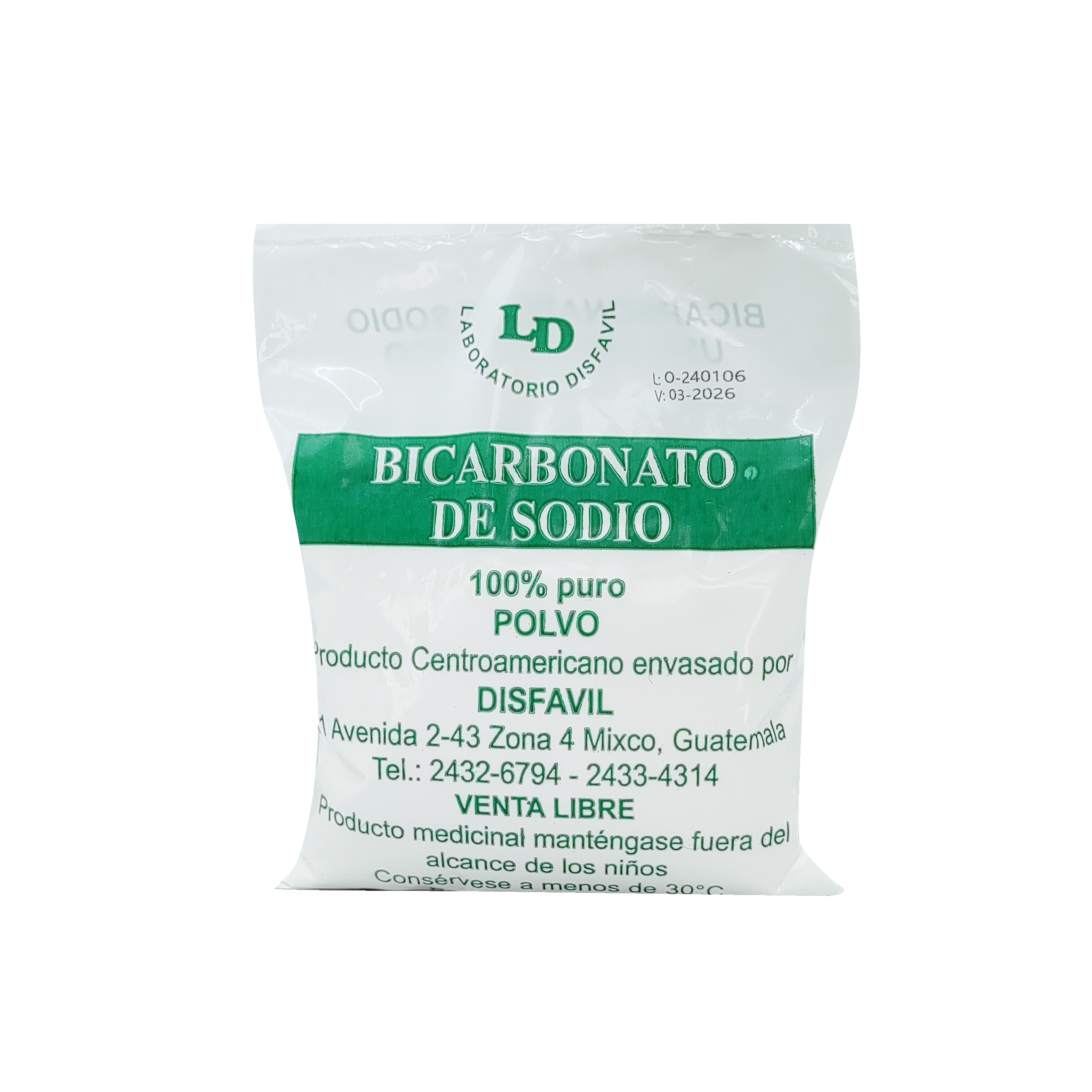 642_Bicarbonato de Sodio Disfavil, 1 libra